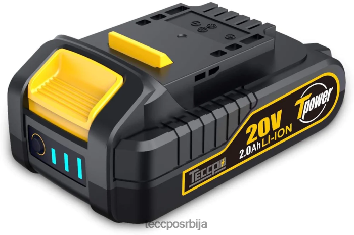 Прибор TECCPO 20/18в мак 2.0ах литијум-јонска пуњива батерија за све 20/18в бежичне електричне алате - зпк18хс2000 X0JL8666