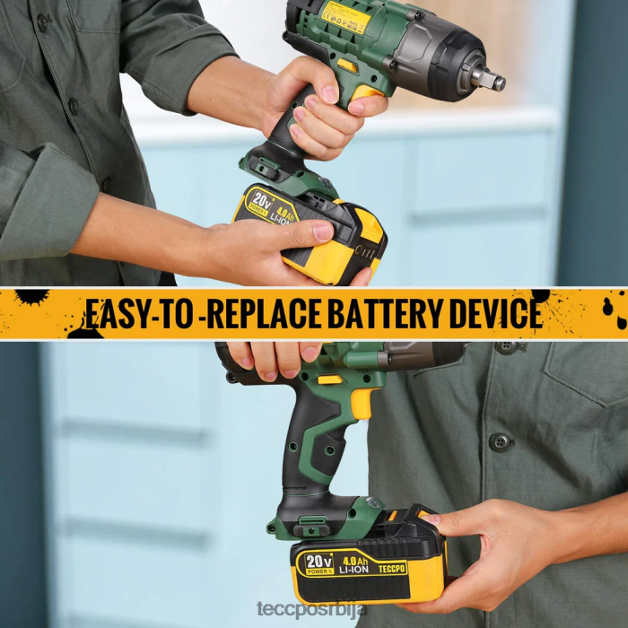 Прибор TECCPO 20/18в мак 4.0 ах литијум-јонска батерија великог капацитета X0JL8667
