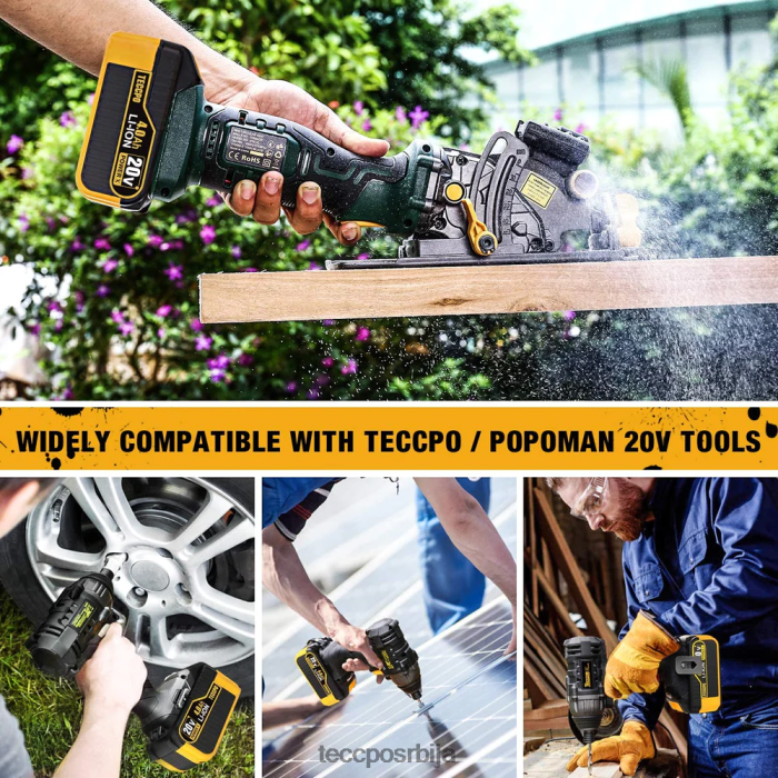 Прибор TECCPO 20/18в мак 4.0 ах литијум-јонска батерија великог капацитета X0JL8667