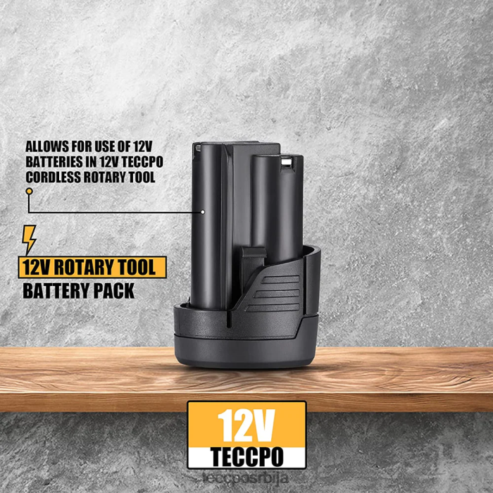 Прибор TECCPO ли699-ли батерија (1 пакет) од 2,0 ампера за 12в литијум-јонске батерије X0JL8640