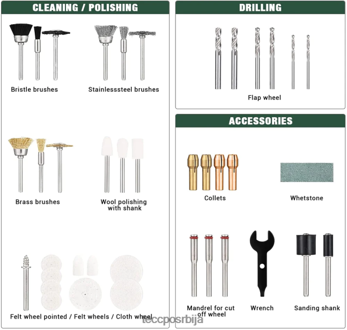 Прибор TECCPO комплет прибора за ротациони алат X0JL8644