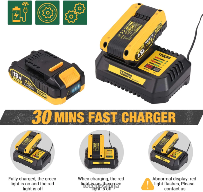 бушилице и возачи TECCPO 18 комбиновани комплет X0JL866