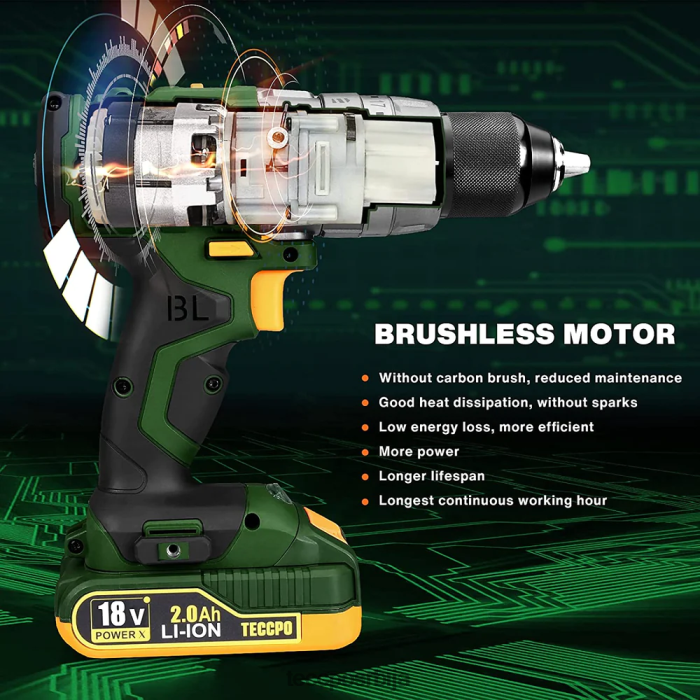 бушилице и возачи TECCPO мтд680б акумулаторска бушилица X0JL8611