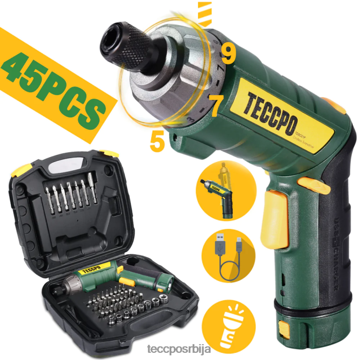 бушилице и возачи TECCPO електрични одвијач X0JL861