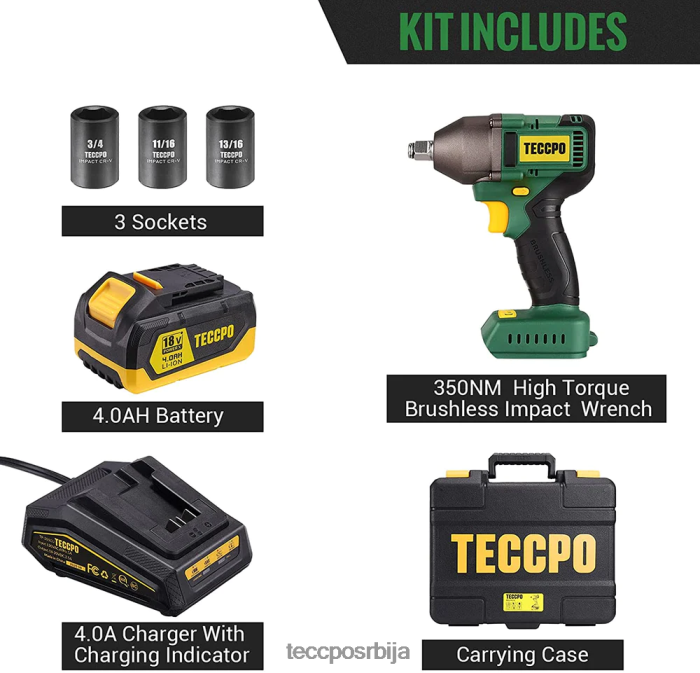 бушилице и возачи TECCPO ударни кључ X0JL8613