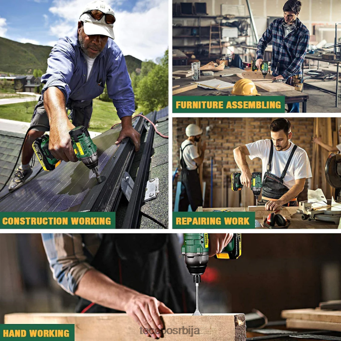 бушилице и возачи TECCPO акумулаторски ударни кључ X0JL8615