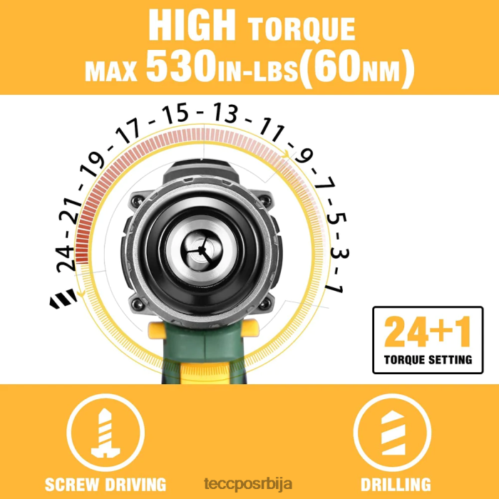 бушилице и возачи TECCPO бежични Бушилица X0JL863