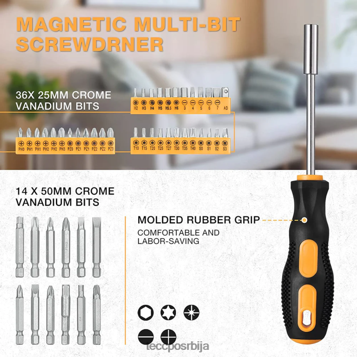 друге збирке TECCPO комплет алата за домаћинство 102 ком X0JL8662