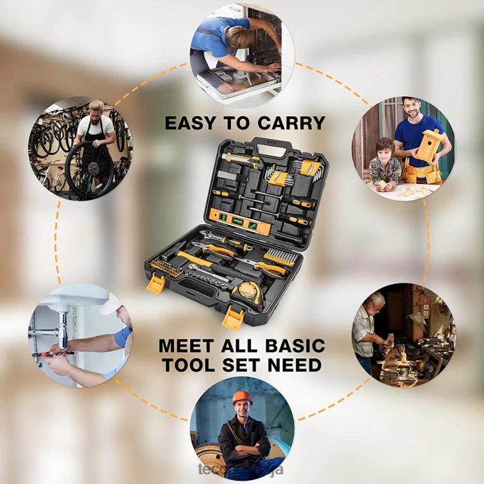 друге збирке TECCPO комплет алата за домаћинство 102 ком X0JL8662