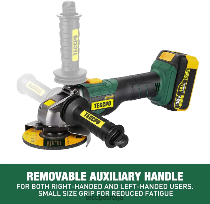 друге збирке TECCPO акумулаторска угаона брусилица без четкица 20в мак X0JL8652