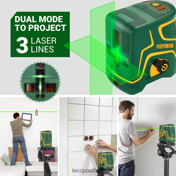 друге збирке TECCPO попоман ласерски ниво пуњиви X0JL8634