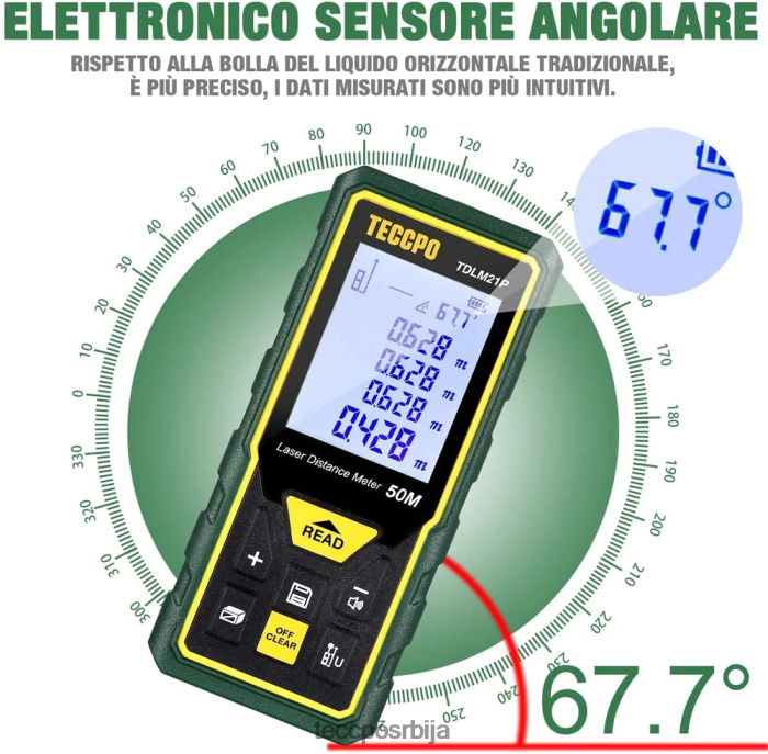 друге збирке TECCPO ласерски метар X0JL8637