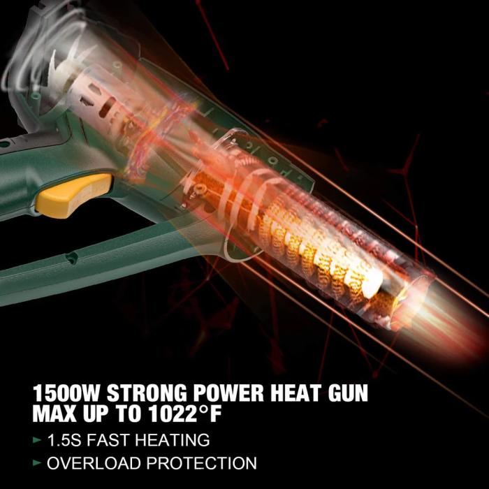 друге збирке TECCPO пиштољ за врући ваздух X0JL8651