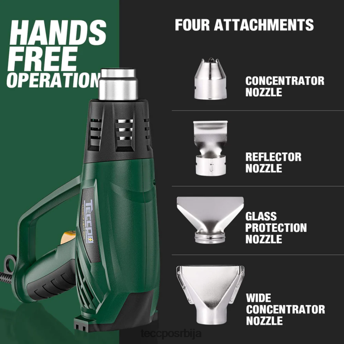 друге збирке TECCPO пиштољ за врући ваздух X0JL8651