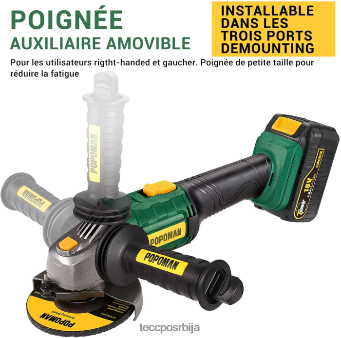 друге збирке TECCPO акумулаторске угаоне брусилице X0JL8653