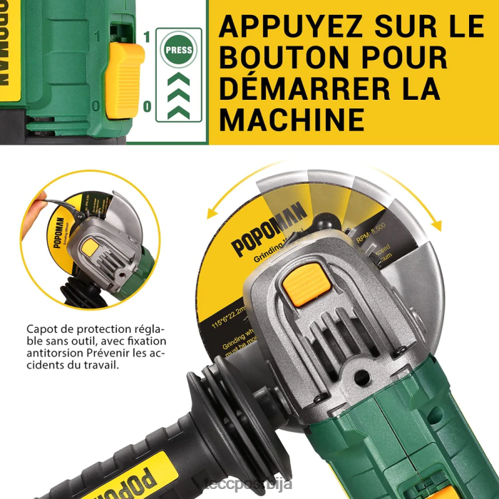 друге збирке TECCPO акумулаторске угаоне брусилице X0JL8653