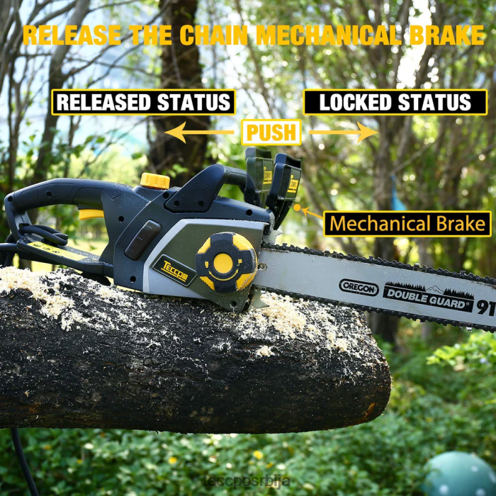 нега баште TECCPO 2400в моторна тестера са каблом X0JL8630