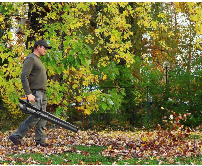 нега баште TECCPO 40В бежични вентилатор за лишће без четкица X0JL8658