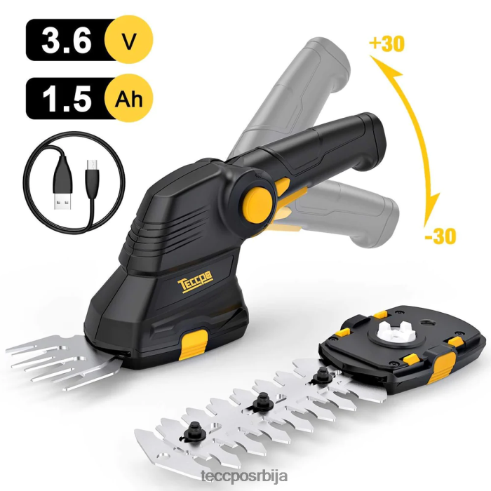 нега баште TECCPO акумулаторске маказе за траву X0JL8660