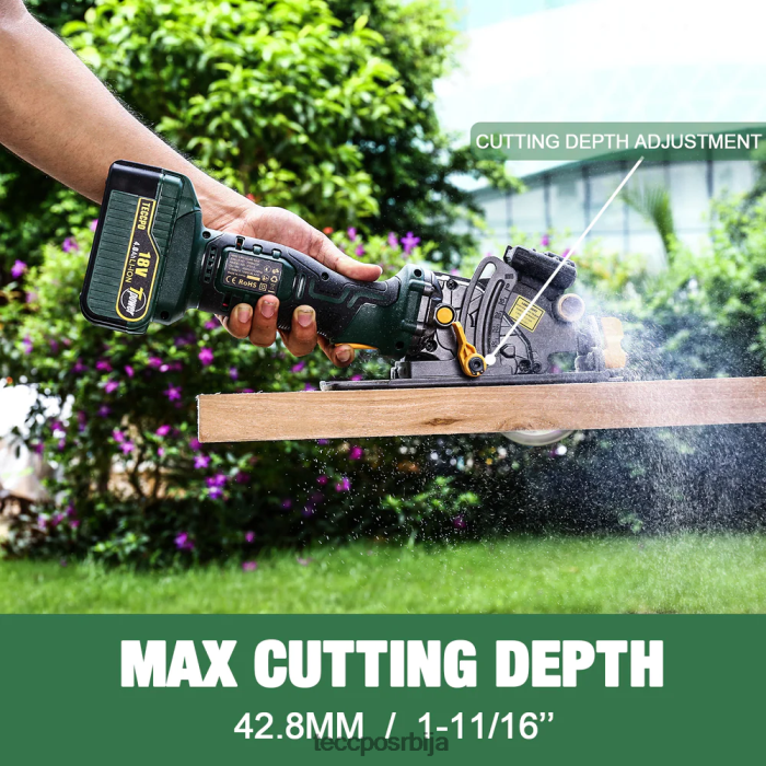 обрада дрвета TECCPO акумулаторска кружна тестера 20в 4-1/2