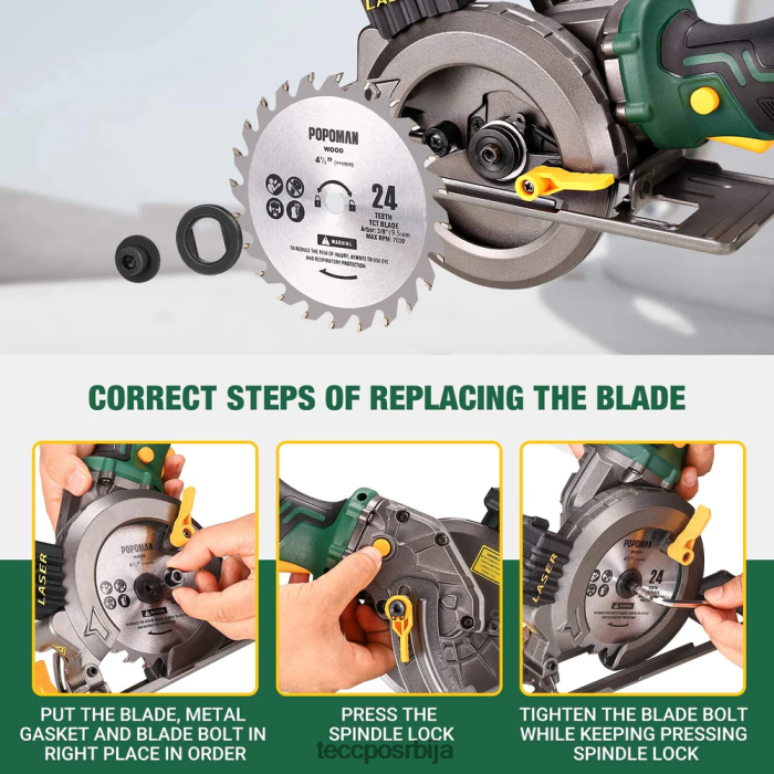 обрада дрвета TECCPO попоман 20в мак 4-1/2