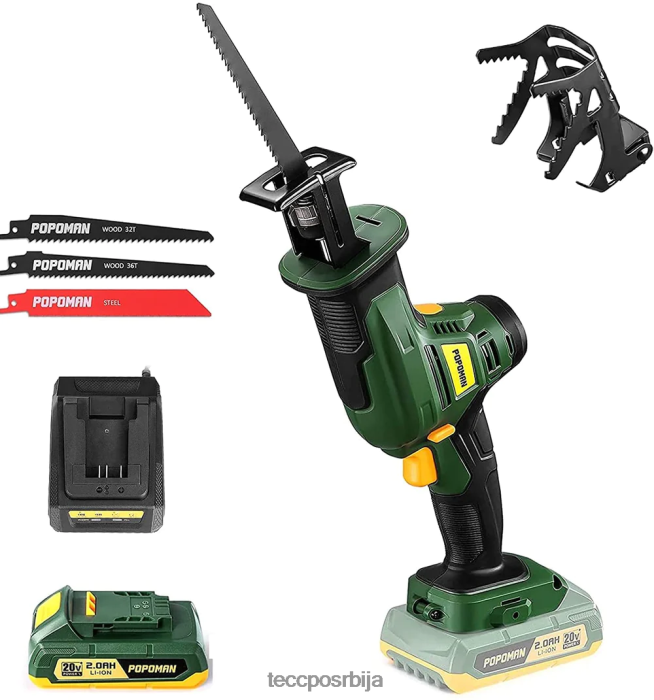 обрада дрвета TECCPO 20в акумулаторска клипна тестера X0JL8622