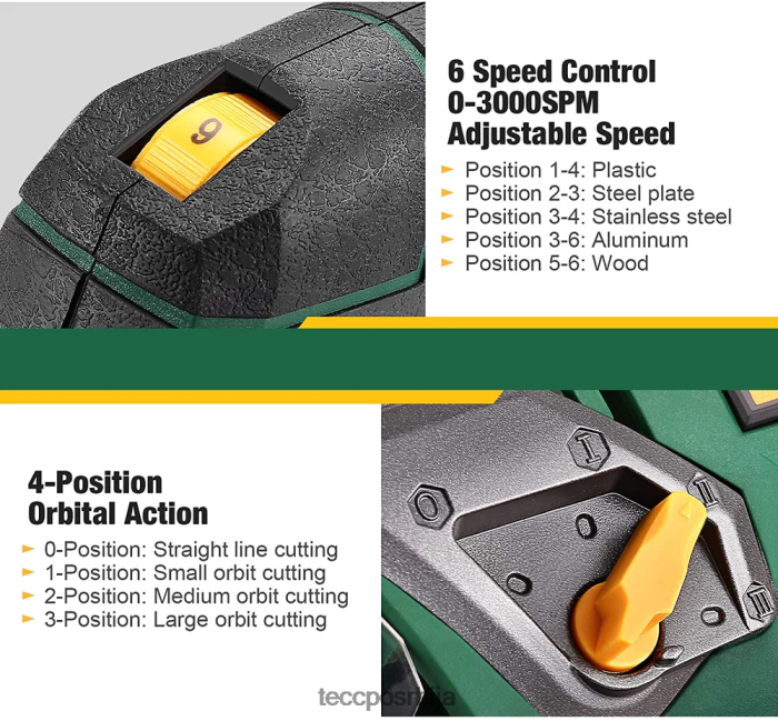 обрада дрвета TECCPO 6,5 амп 3000спм жичана убодна тестера са ласерским водичем X0JL8621