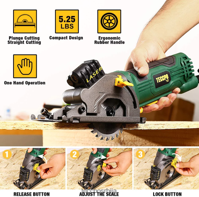 обрада дрвета TECCPO мини кружна тестера X0JL8617