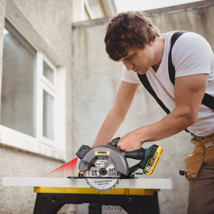 обрада дрвета TECCPO акумулаторска кружна тестера X0JL8619