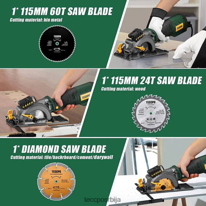 обрада дрвета TECCPO мини кружна тестера X0JL8623