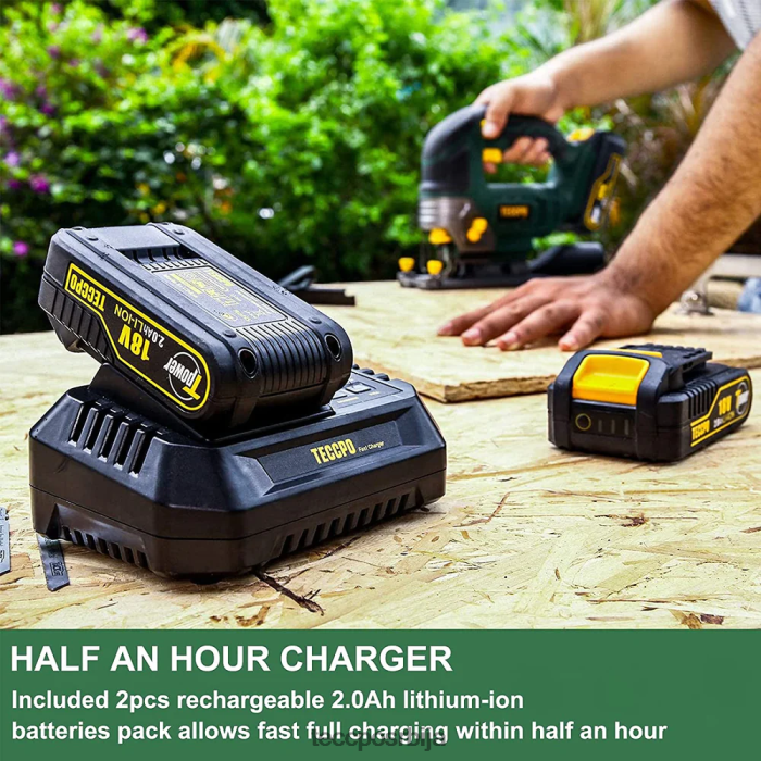 обрада дрвета TECCPO акумулаторска убодна тестера X0JL8625