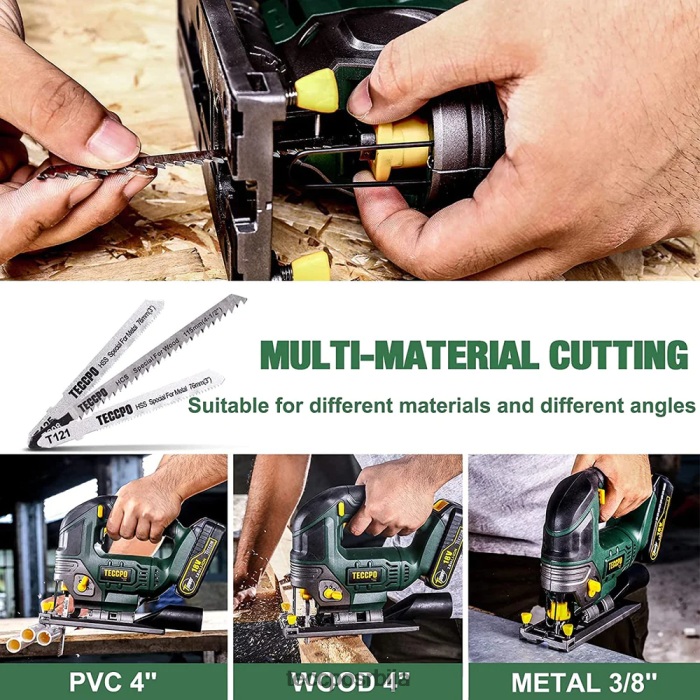 обрада дрвета TECCPO акумулаторска убодна тестера X0JL8625