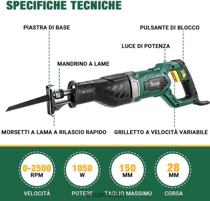 обрада дрвета TECCPO универзална и професионална клипна тестера X0JL8628