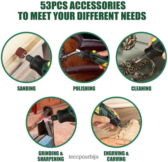 ротациони алати TECCPO 4в акумулаторски ротациони алат X0JL8649