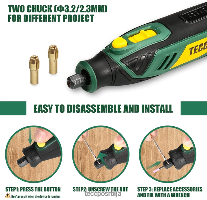 ротациони алати TECCPO 4в акумулаторски ротациони алат X0JL8649