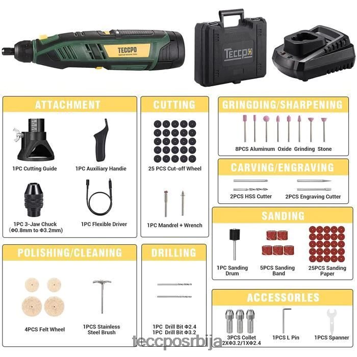ротациони алати TECCPO акумулаторски ротациони алат X0JL8642