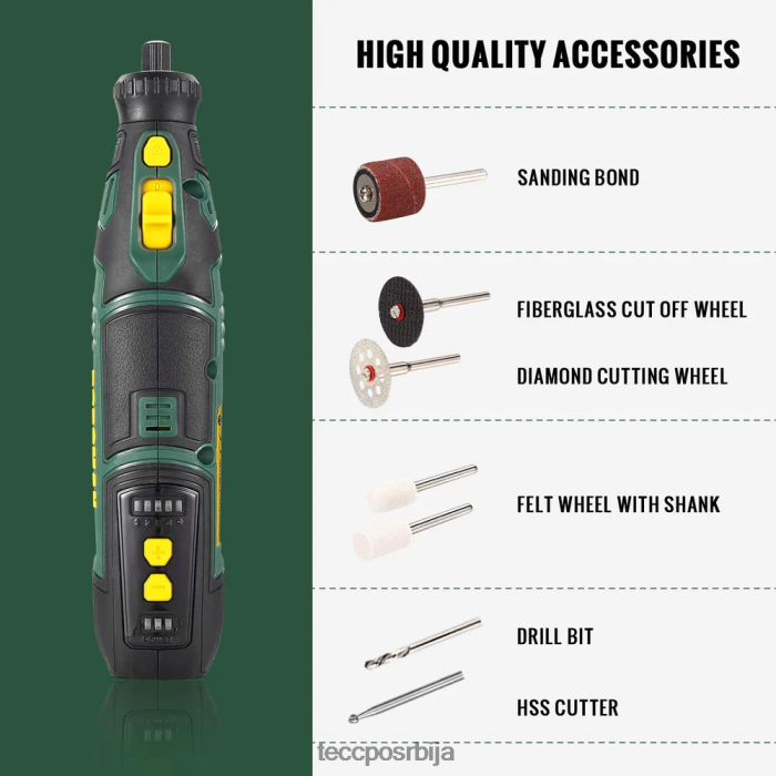 ротациони алати TECCPO Попоман комплет акумулаторског ротационог алата X0JL8645