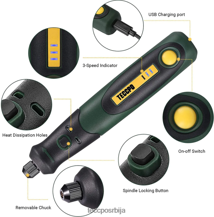 ротациони алати TECCPO акумулаторски ротациони алат X0JL8647